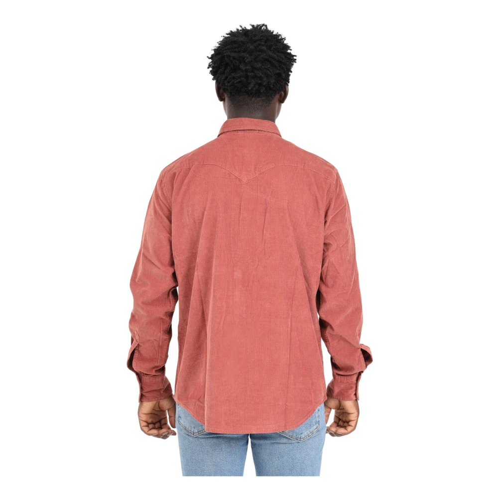 Levi's Rood Western Casual Shirt voor Mannen Pink Heren