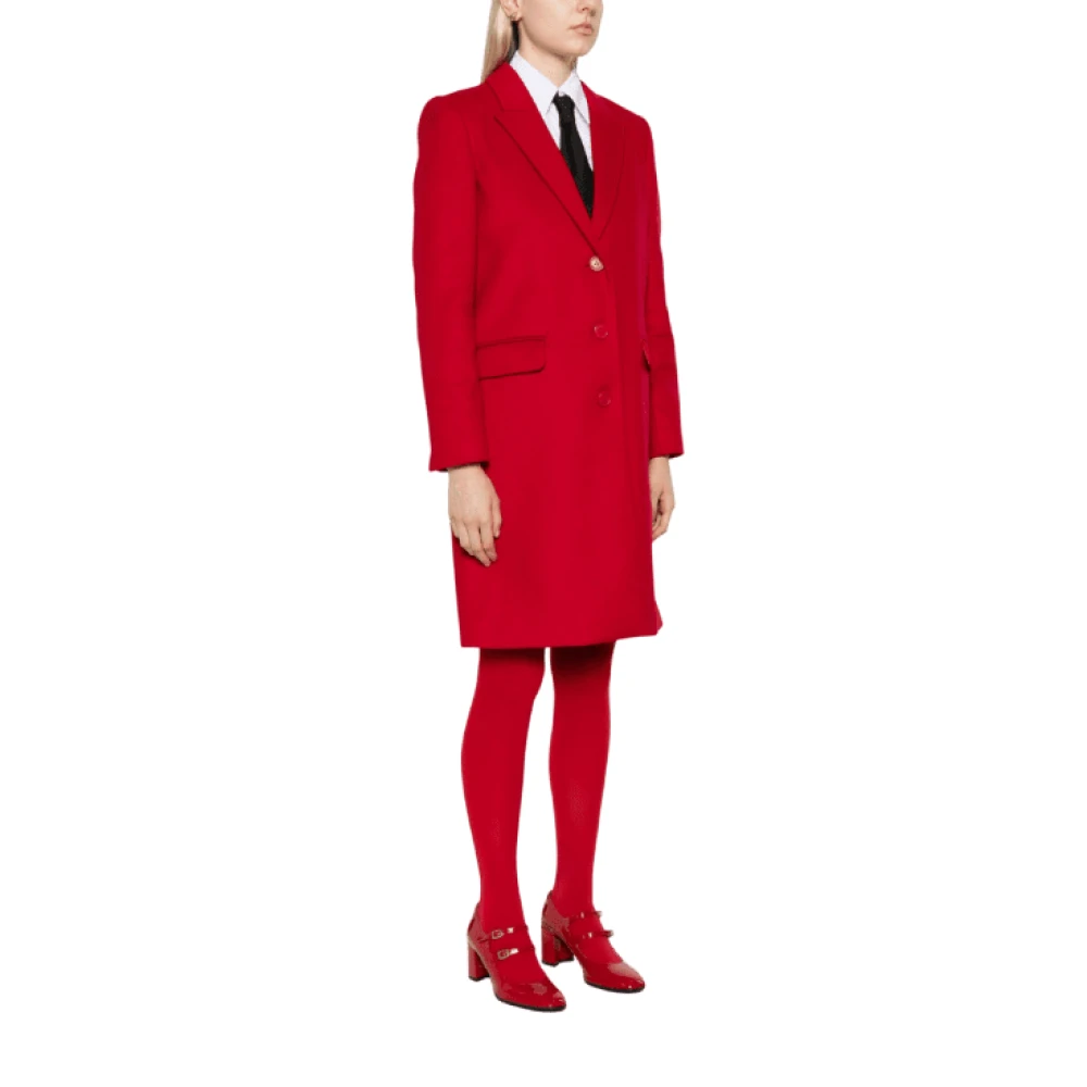 Twinset Rode Jas met Knoopsluiting Red Dames