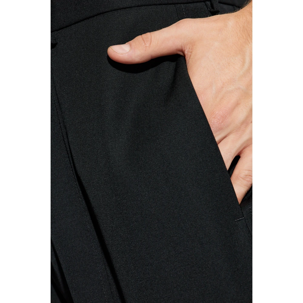 Jil Sander Wollen broek Black Heren