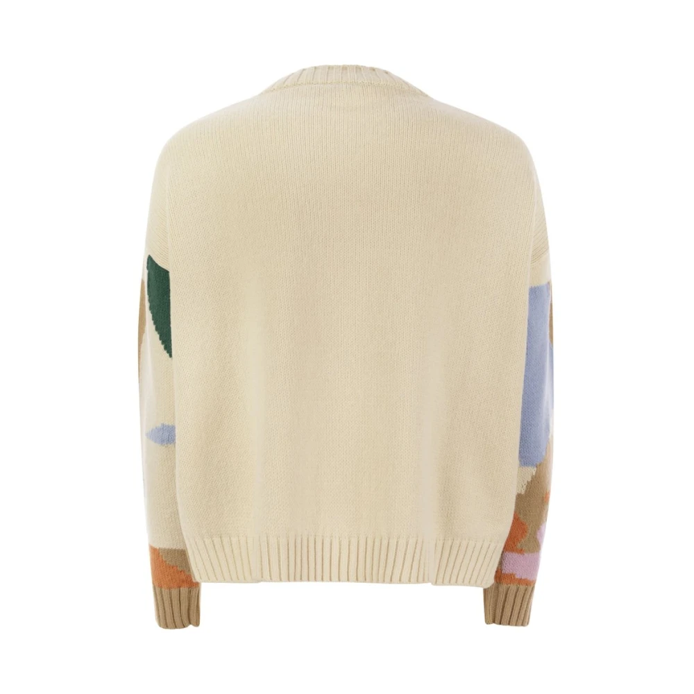 Weekend Gestreepte Crewneck Sweater in Beige Dames