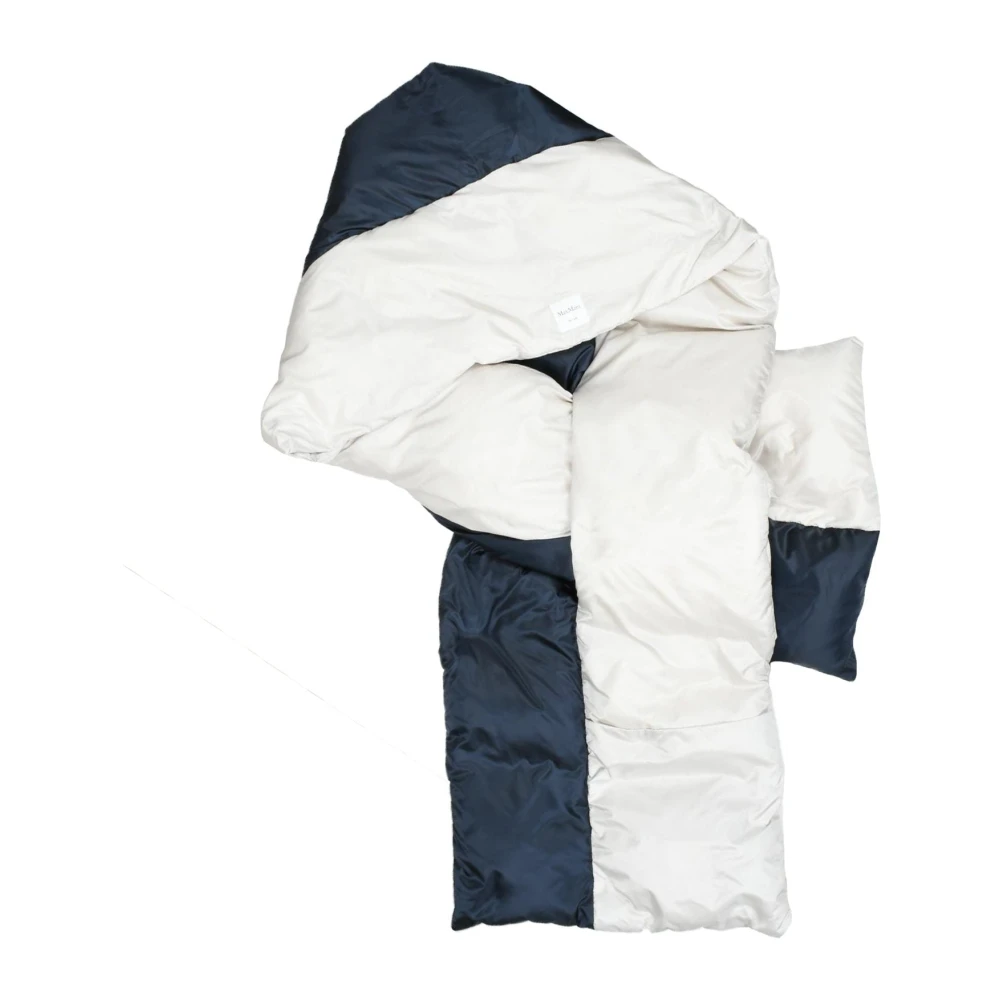 Max Mara De Cube sjaal veer 100% White Dames