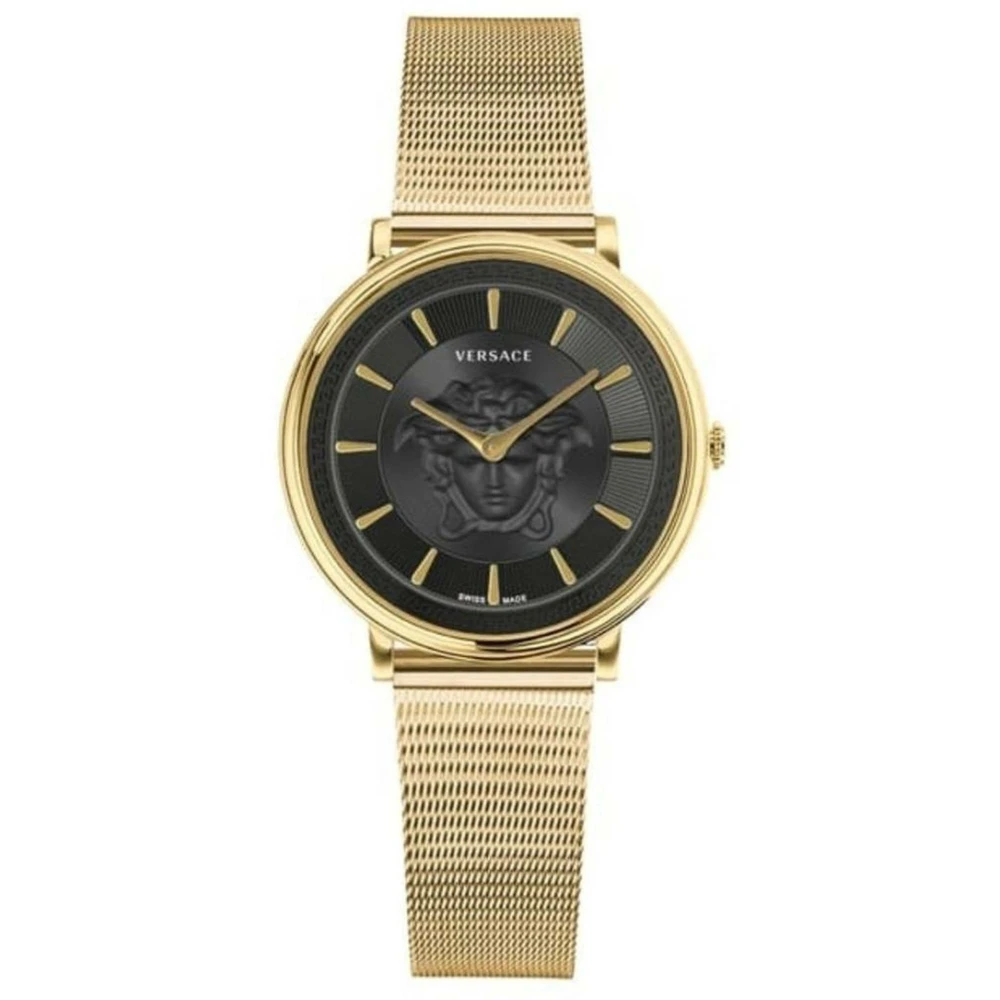 Versace Women's Yellow Watches, One Size, V-Circle Watch