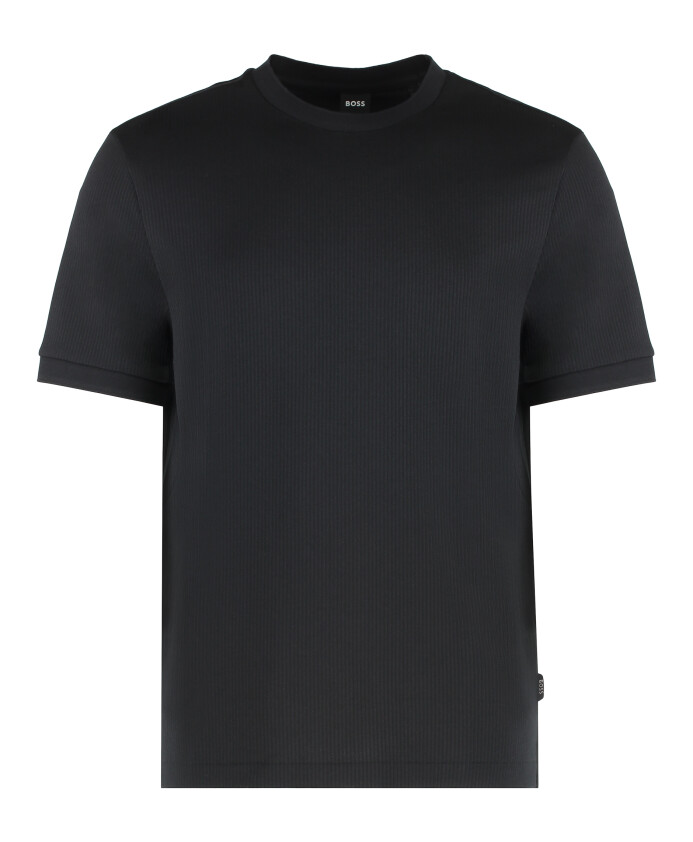 ribbed-cotton-blend-t-shirt-with-slits