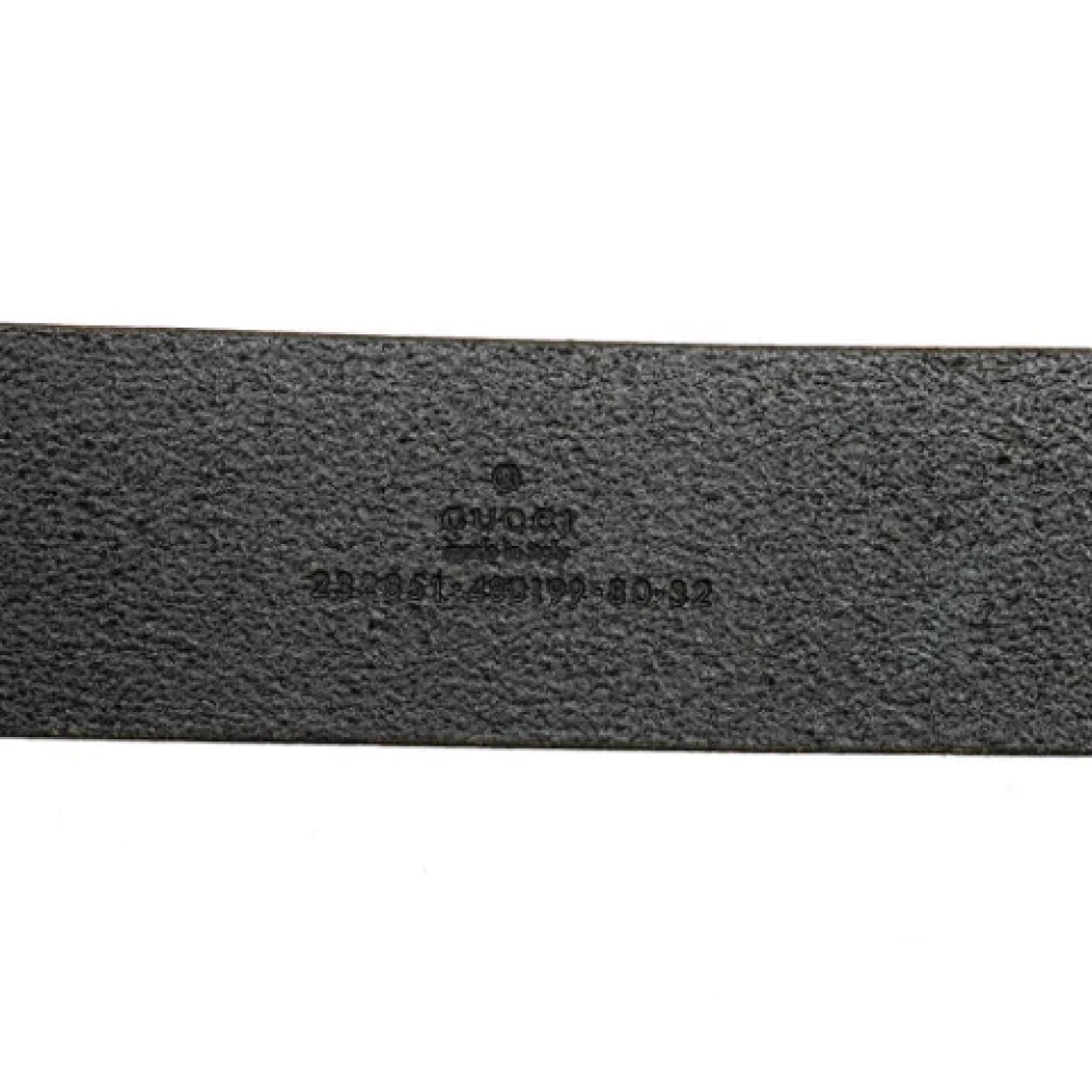 Gucci Vintage Pre-owned Leather belts Black Dames