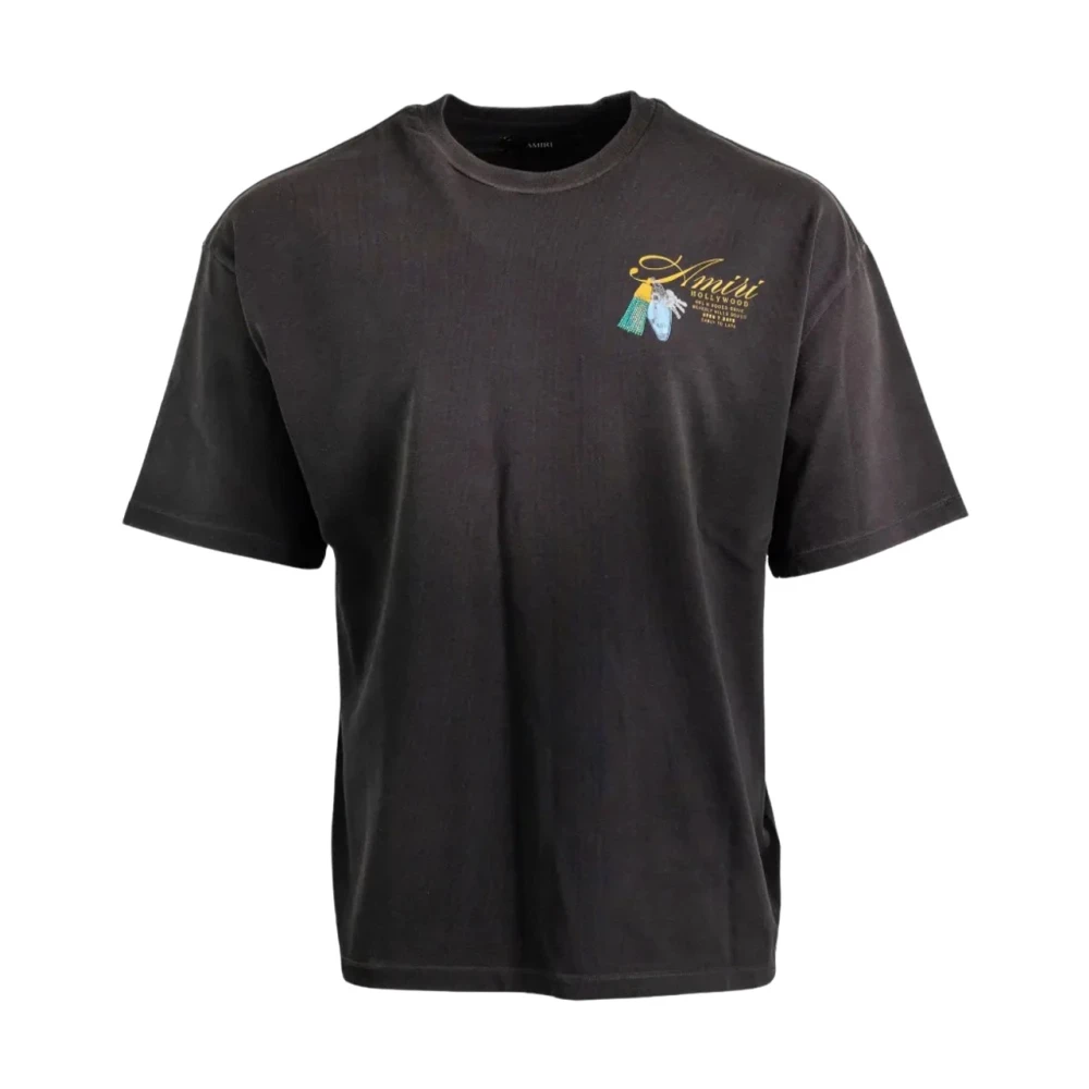 Amiri Men's Black T-Shirts, S, Chateau Keys Os Tee