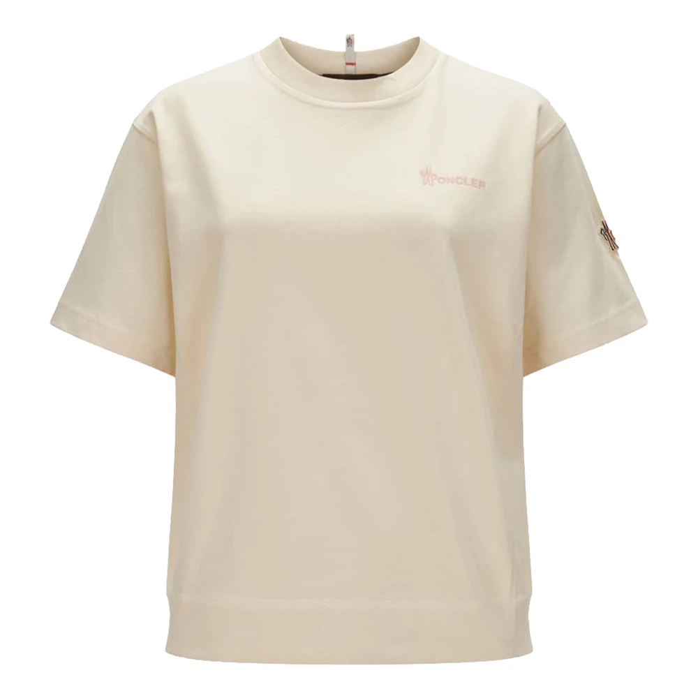 Moncler - Tops > T-Shirts - Beige - Moncler - Modalova