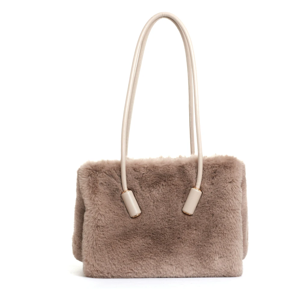 THEMOIRè Beige Schoudertas Elegante Stijl Beige Dames