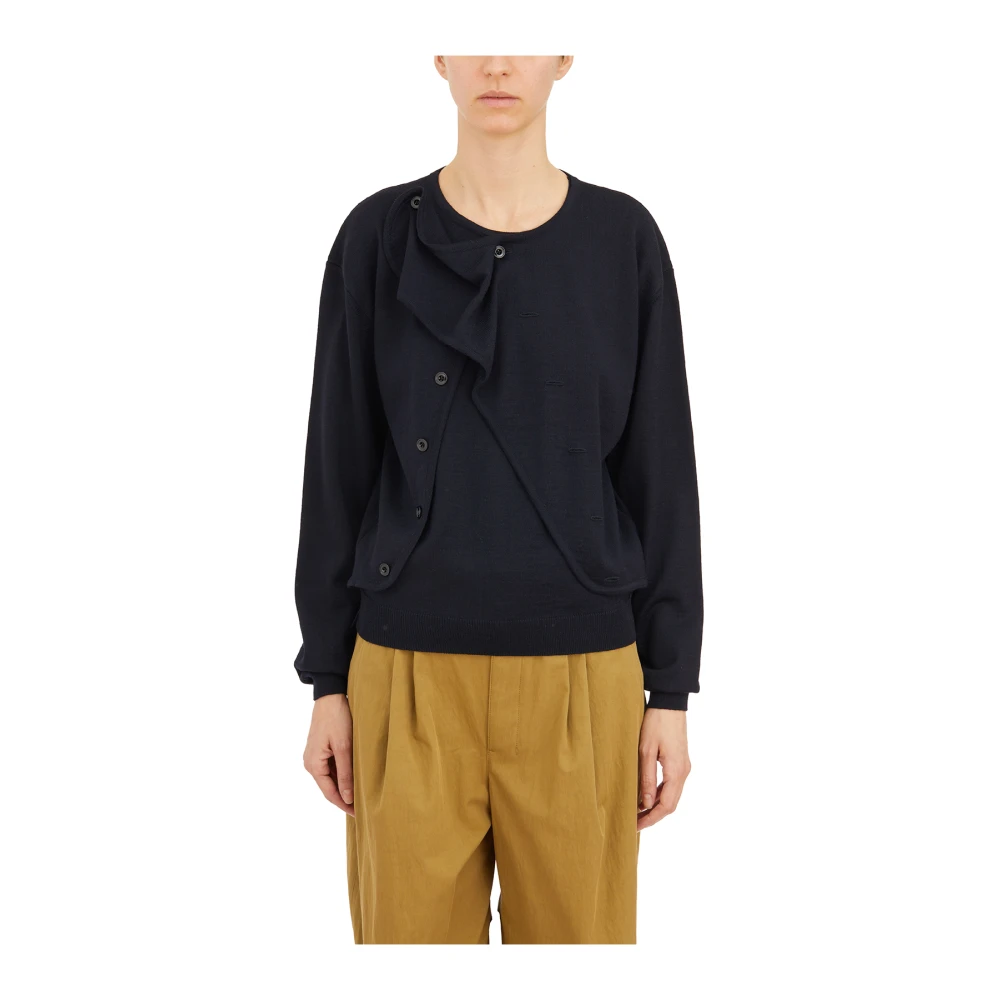 Lemaire Round-neck Knitwear Blue Dames