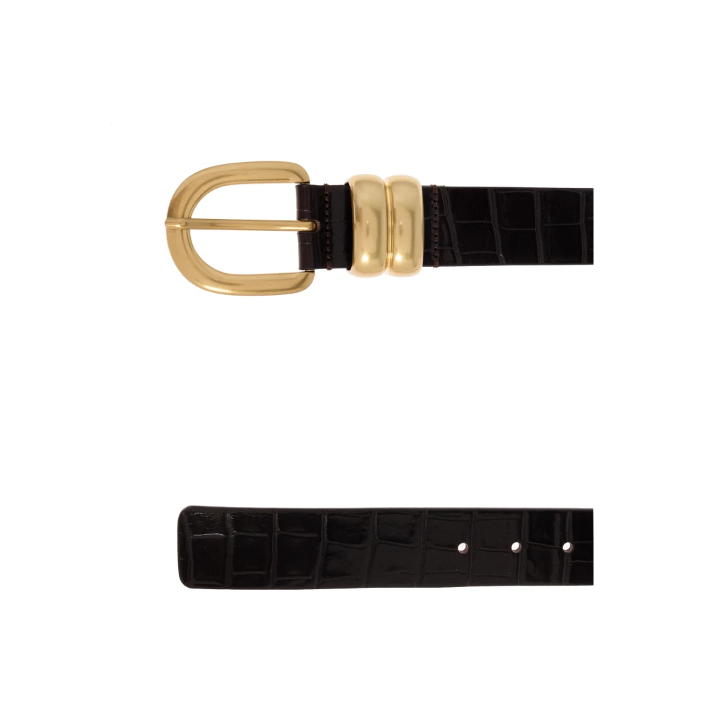 By Malene Birger Leren riem By Herenne Birger Black Dames