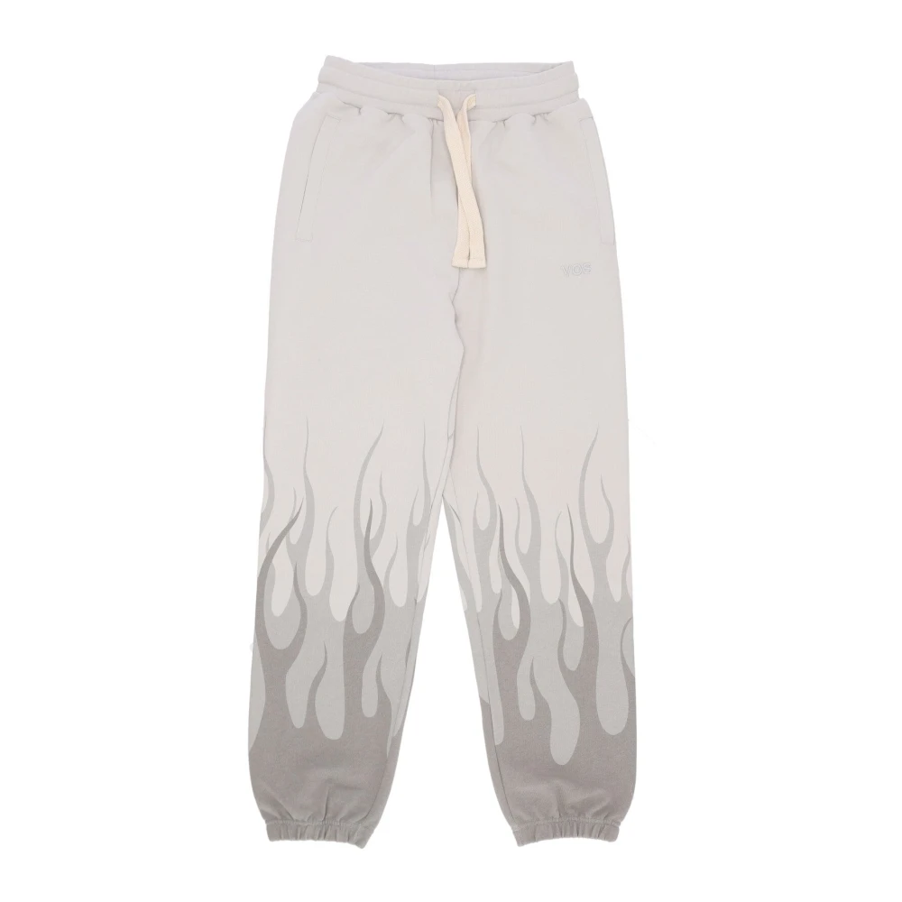 Vision OF Super Vlammenprint Lichtgewicht Trainingsbroek Gray Heren