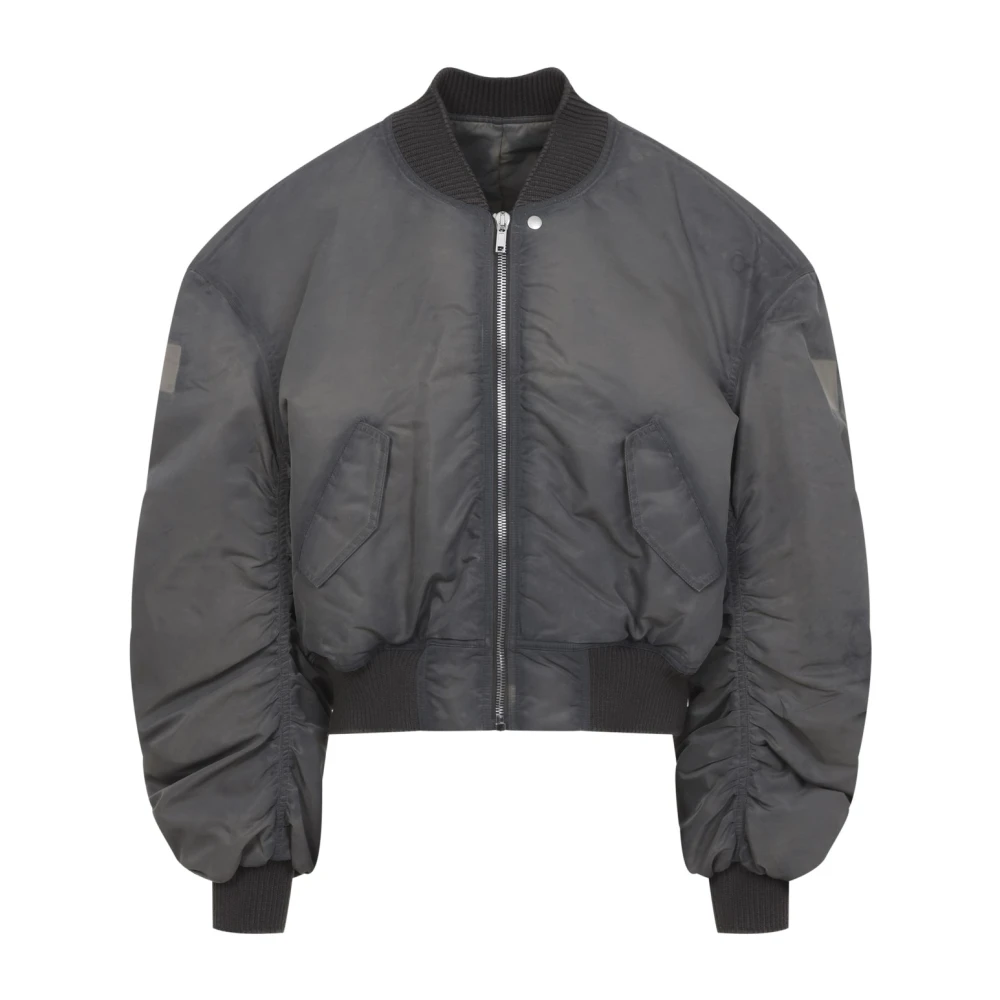 Rick Owens Gray Nylon Bomber - IT50 | L - Image 4