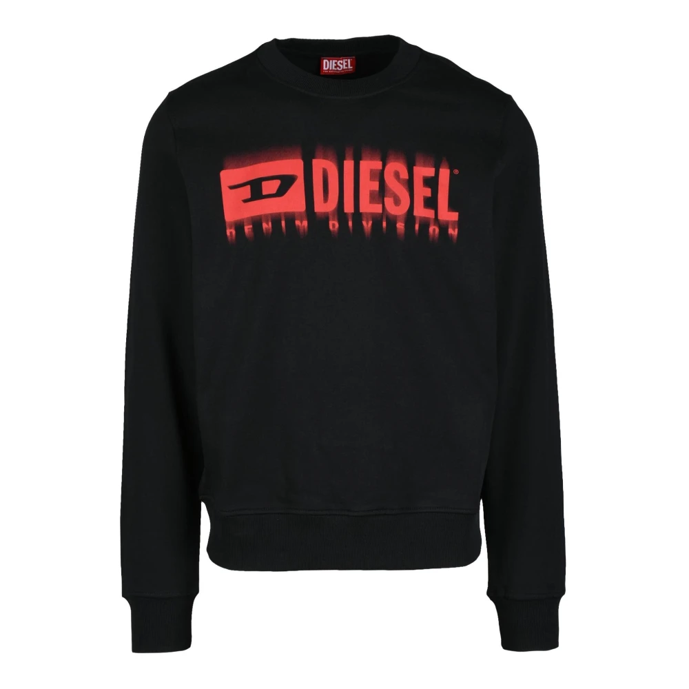 Diesel Katoenen Sweatshirt Black Heren