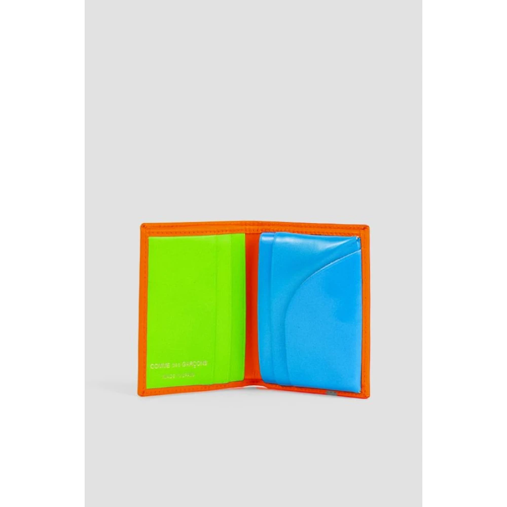 Comme des Garçons Oranje Fluo Portemonnee met Kaartsleuven Orange Dames