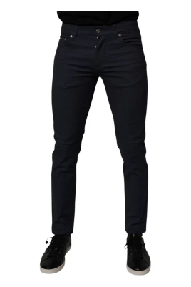 Mörkblå Stretch Skinny Denim Jeans