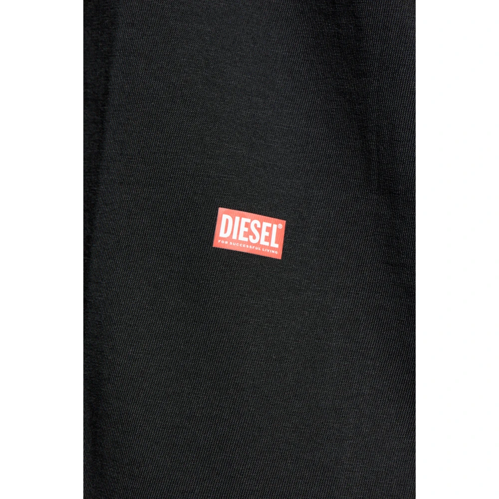 Diesel T-shirt T-Adjust-Slits-R13 Black Heren