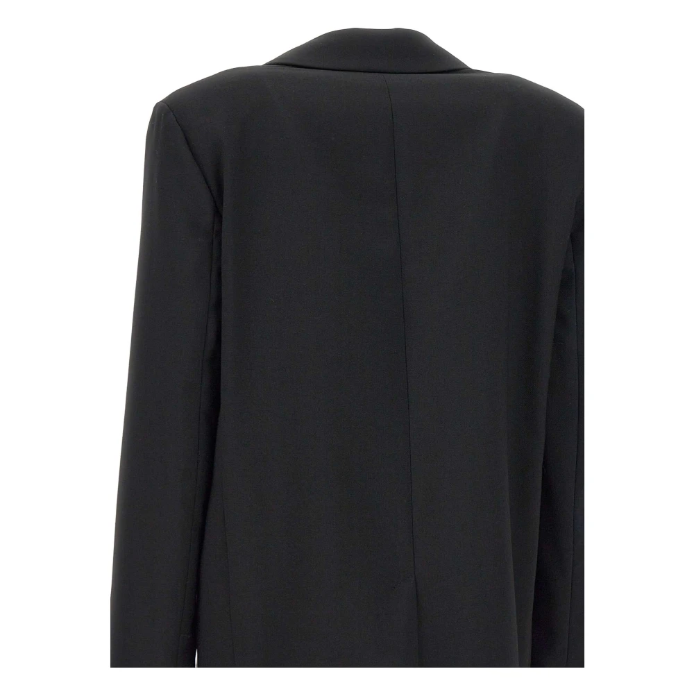 Kaos Zwarte blazer met revers en uitsparingen Black Dames
