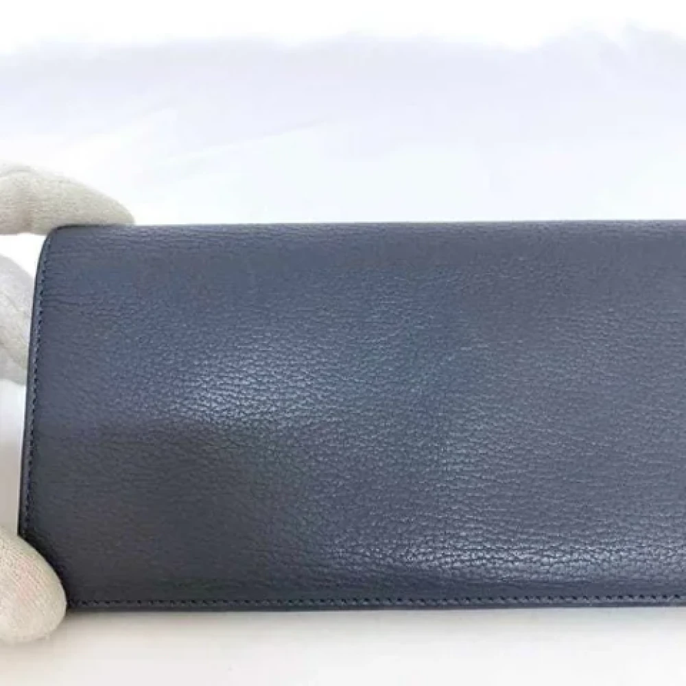 Loewe Pre-owned Leather wallets Blue Dames