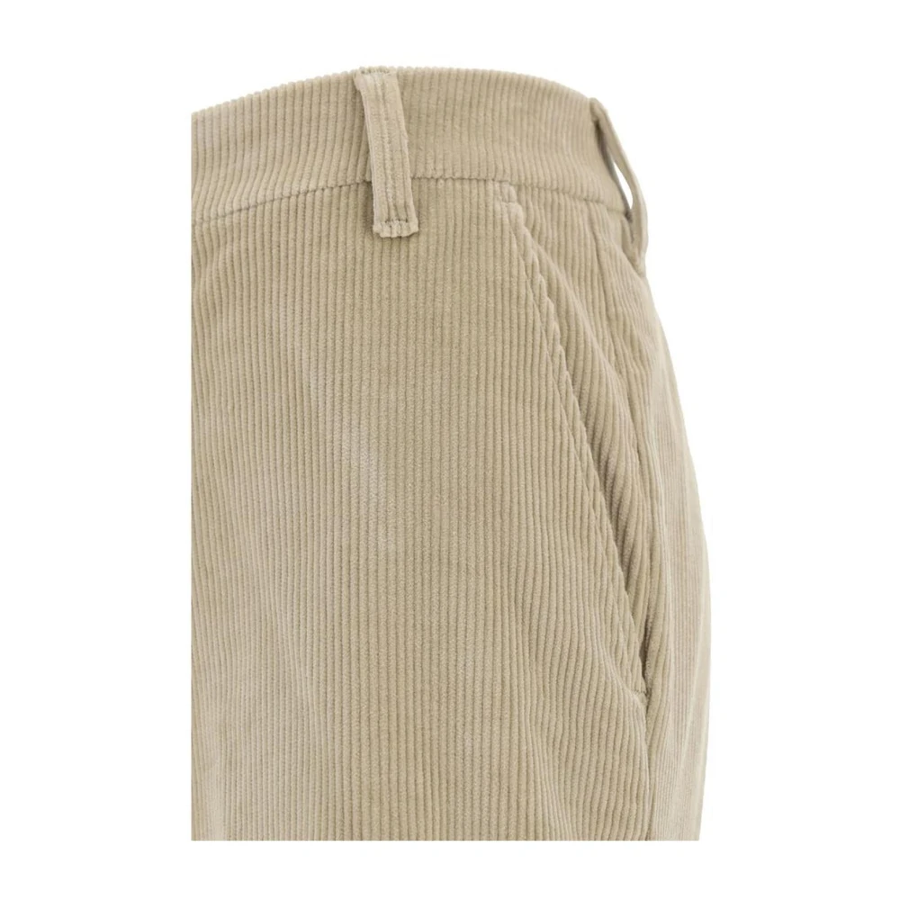 Jacob Cohën Corduroy Broek met Steekzakken Beige Dames
