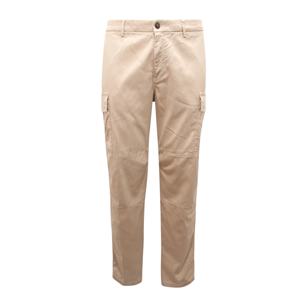 Eleventy Men's Beige Cargo Trousers - Slim-Fit Trousers - W34 - Trousers
