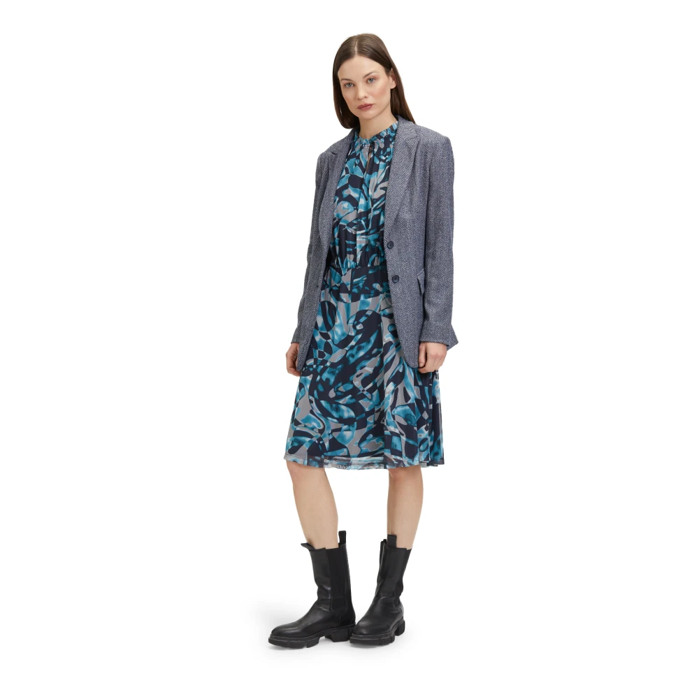 Betty & Co Casual jurk met 3 4 mouwen Multicolor Dames
