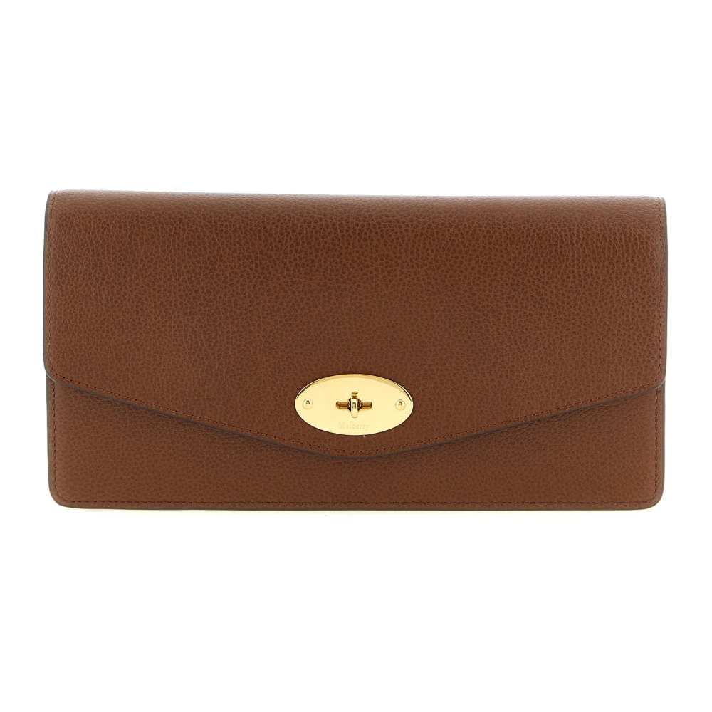 Mulberry Women's Brown Darley Clutch, Wallets & Cardholders, One Size, Accessories