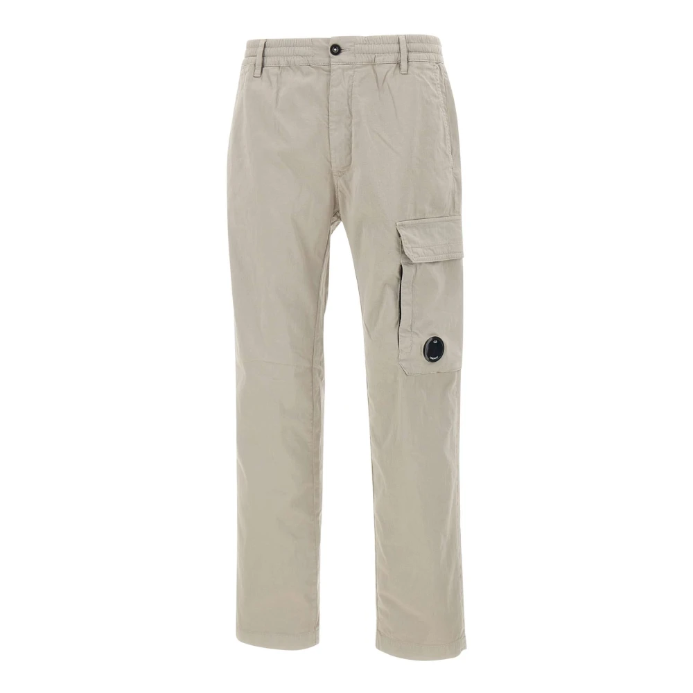 C.p. Company Men's Gray Stretch Satin Cargo Pant