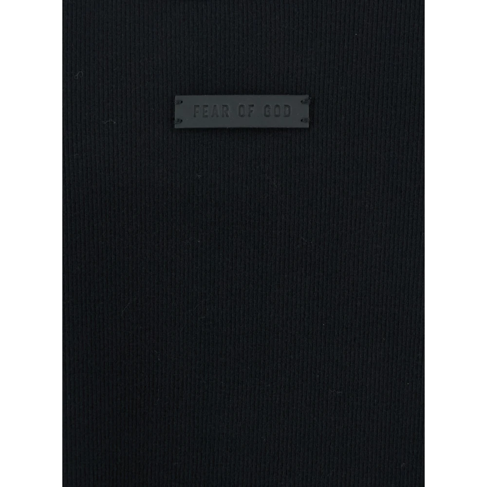 Fear Of God Zwarte Geribbelde Tanktop Black Heren