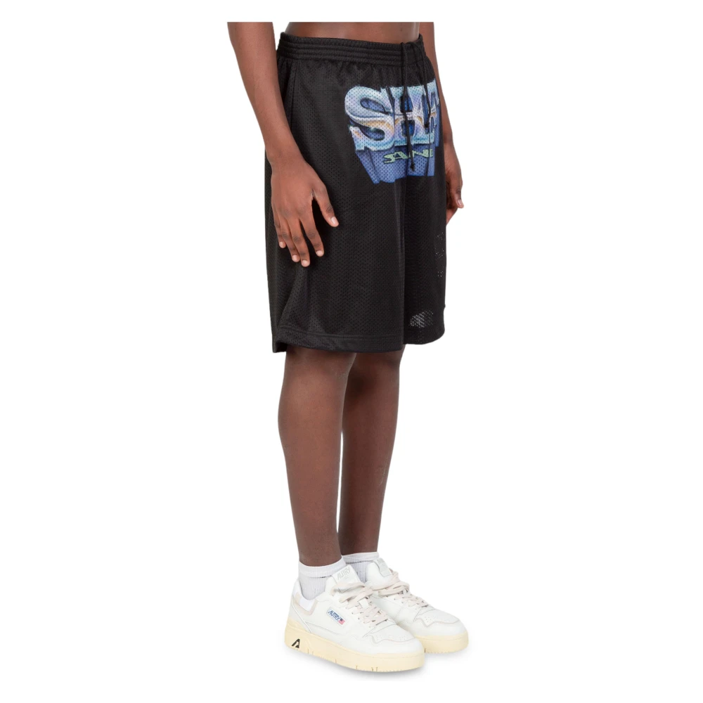 SKY High Farm Zwarte Mesh Shorts voor Actieve Slijtage Black Heren