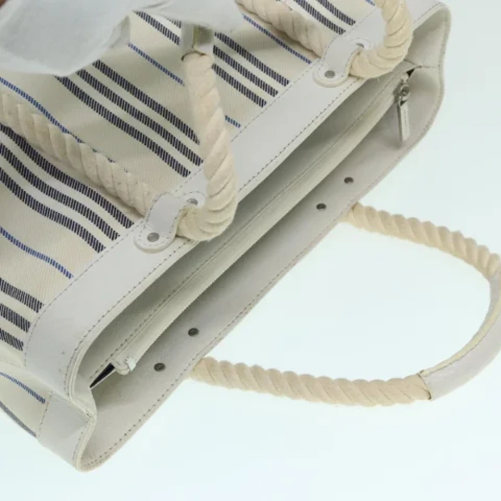 Burberry Vintage Pre-owned Canvas handbags White Dames