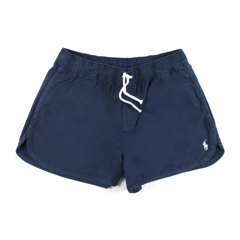 Ralph Lauren Stiliga bomullstwill jogging shorts Blue, Flicka