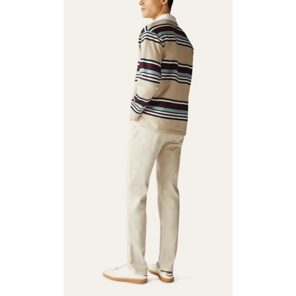 Loro Piana Beige Five-Pocket Cashmere Broek Beige Heren
