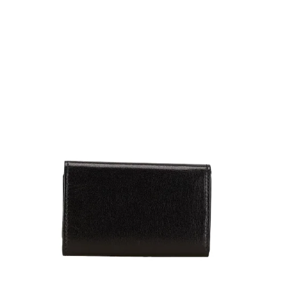 Gucci Vintage Pre-owned Leather key-holders Black Dames