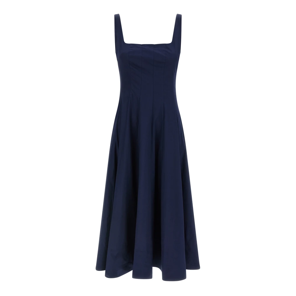 Staud Femme Bleu Robes, Taille: 36 Fr Wells Midi Dress