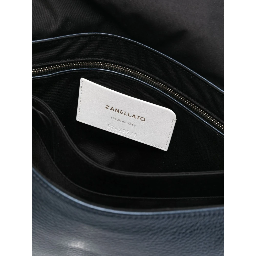 Zanellato Marineblauwe Crossbody Tas met Bovenhandvat Blue Dames