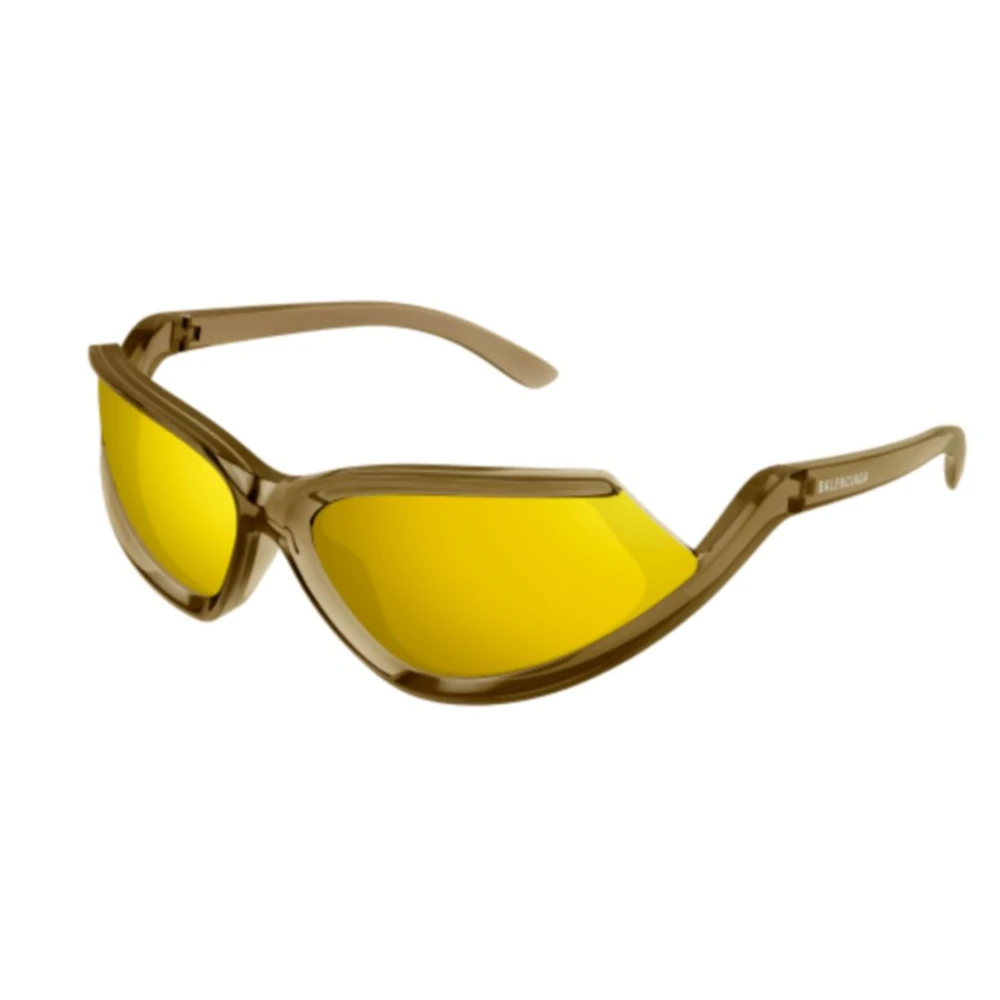 Balenciaga Unisex Brown Rectangle Sunglasses