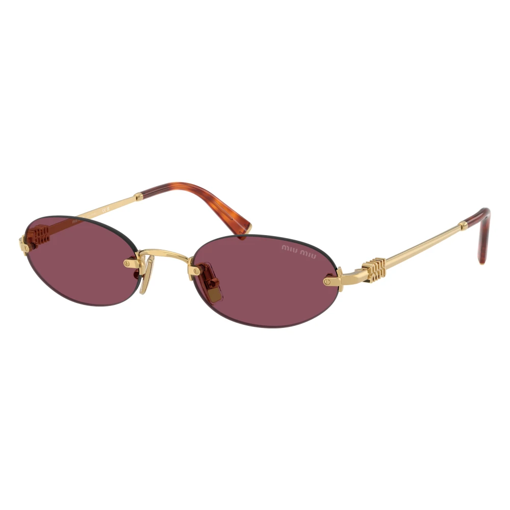 Miu Miu Unisex Yellow Mu A54s Oval Sunglasses