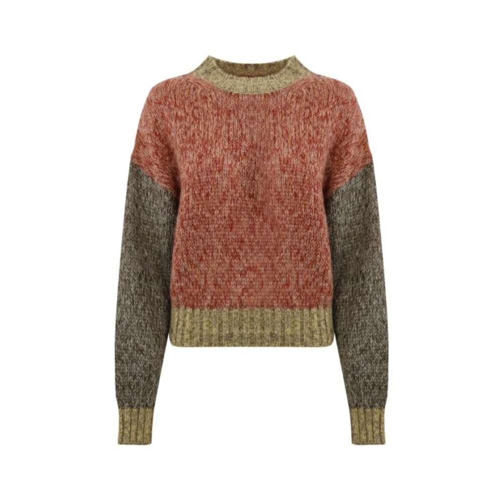 Max Mara Weekend Roze Mohair Trui Zachte Pasvorm Pink Dames