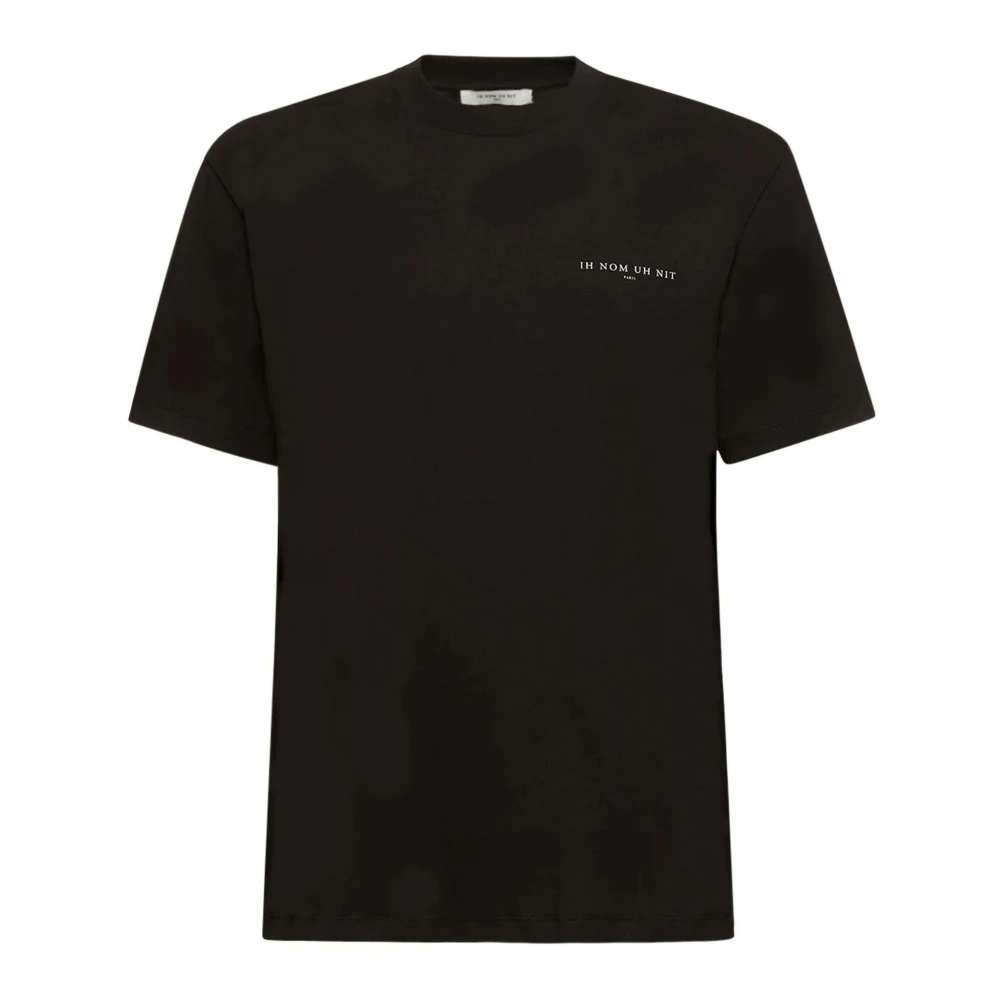 IH NOM UH NIT Zwart T-shirt met Perenmaskerprint Black Heren