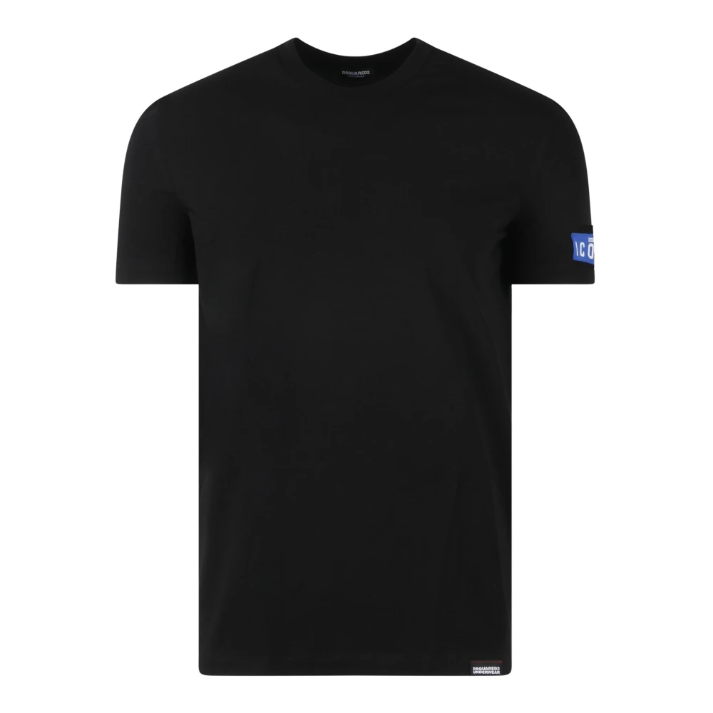 Dsquared2 Icon Color Stretch Katoenen T-Shirt Black Heren