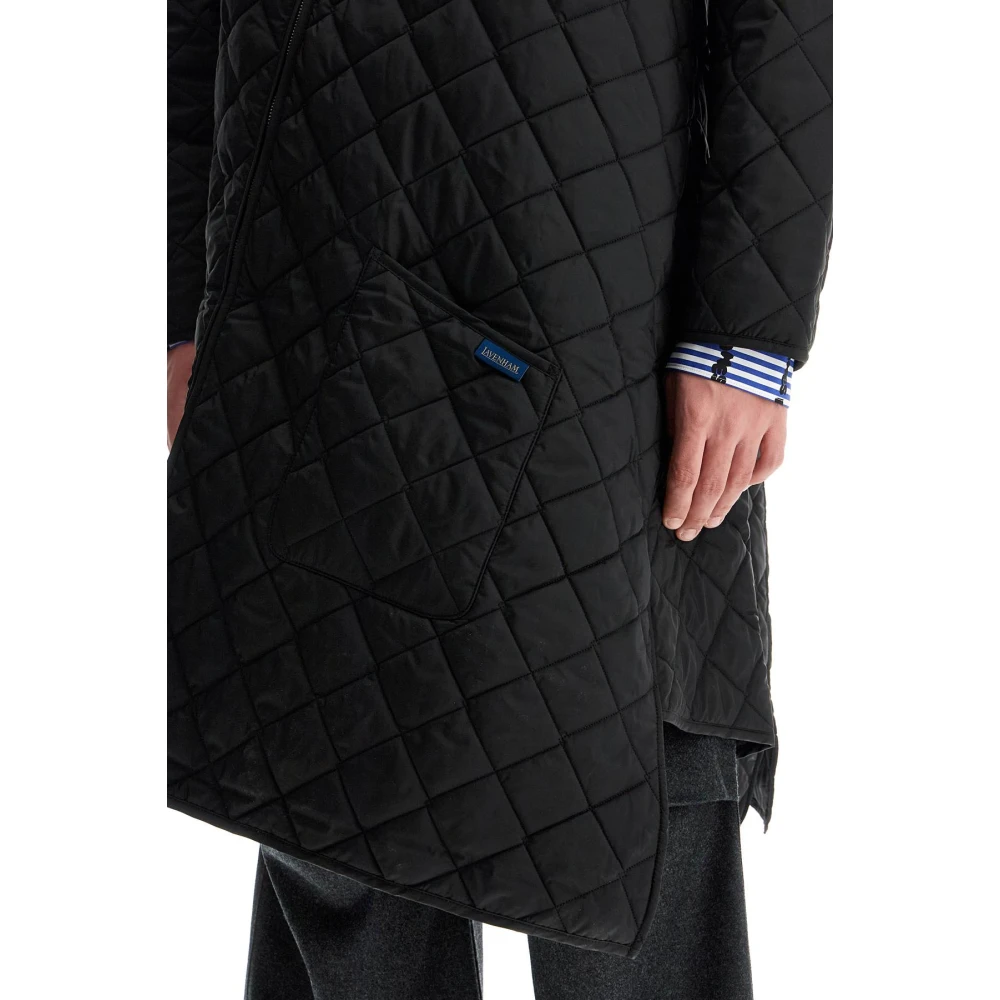 Comme des Garçons Diamant Gestikt Asymmetrisch Parka Black Heren
