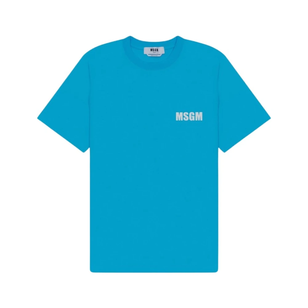 Msgm - Tops > T-Shirts - Blue - Msgm - Modalova