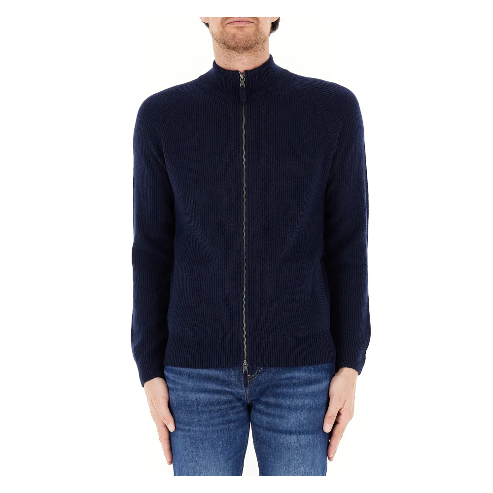 Ballantyne Ribsteek Volledige Ritssluiting Vest Blue Heren