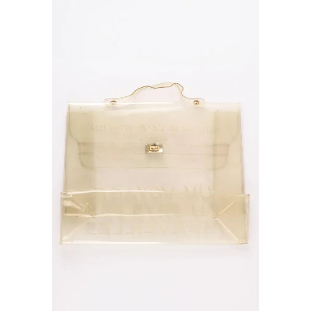 Hermès Vintage Pre-owned Plastic handbags White Dames