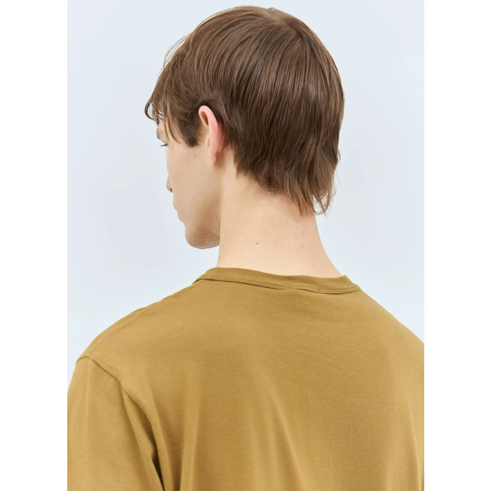 Diesel Logo Applique Katoenen T-Shirt Green Heren