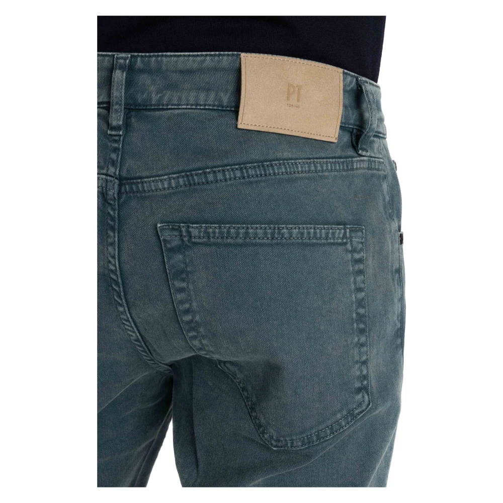 PT Torino Blauwe Denim Tapered Fit Jeans Blue Heren