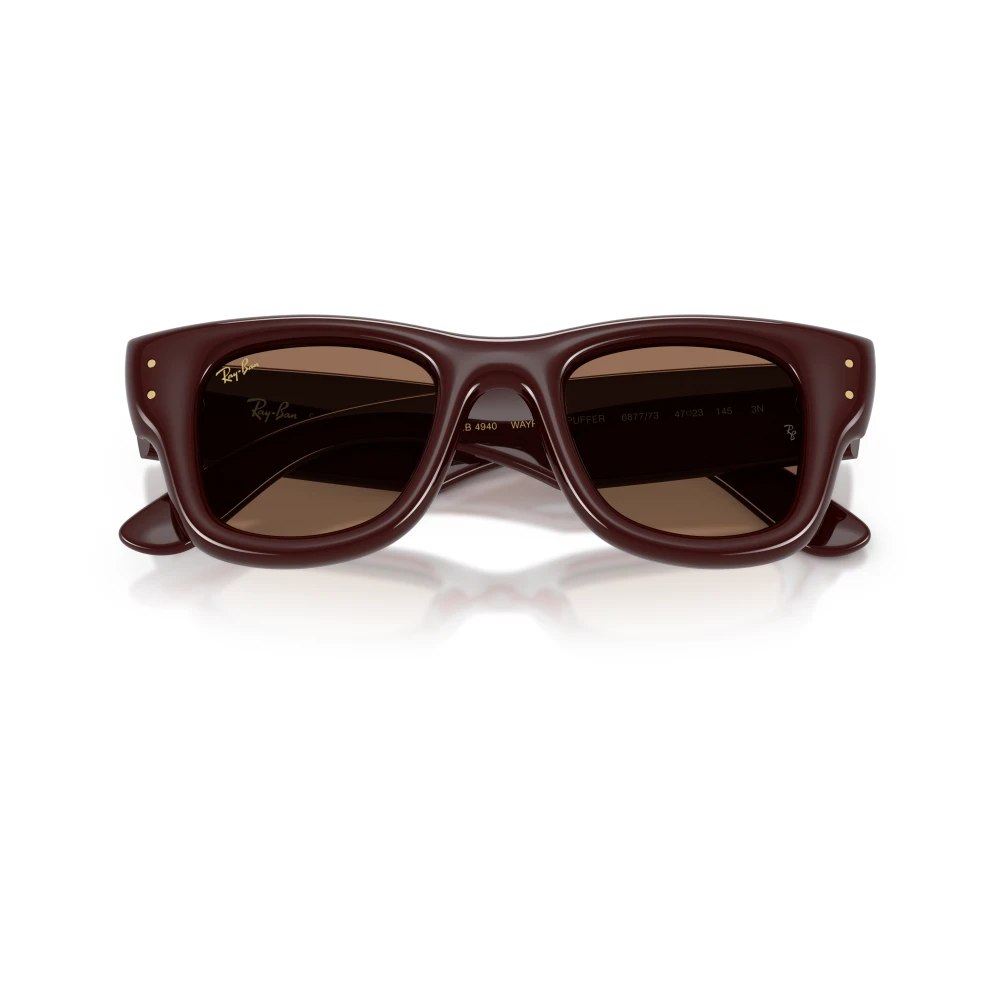 Ray-Ban Unisex Brown Sunglasses, 47 Mm, Wayfarer Puffer