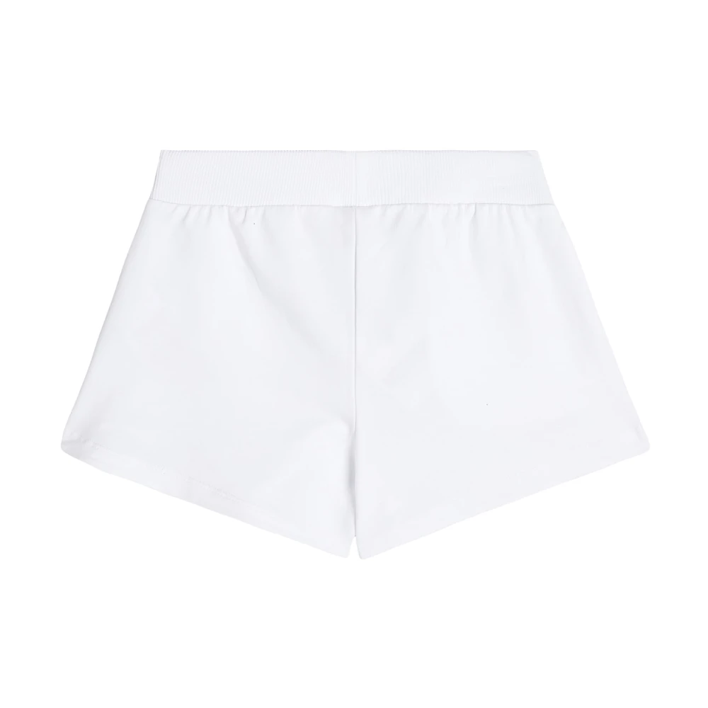 Armani Exchange Wit Geborduurde Logo Shorts White Dames