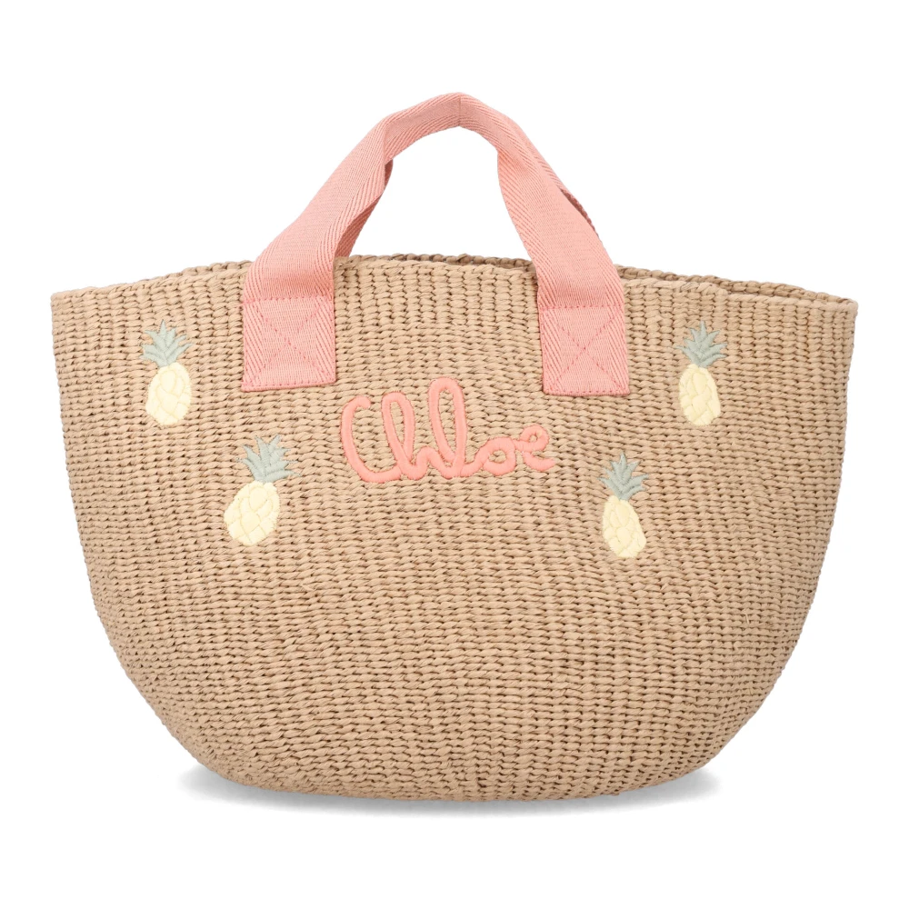 Chloé Women's Beige Raffia Tote