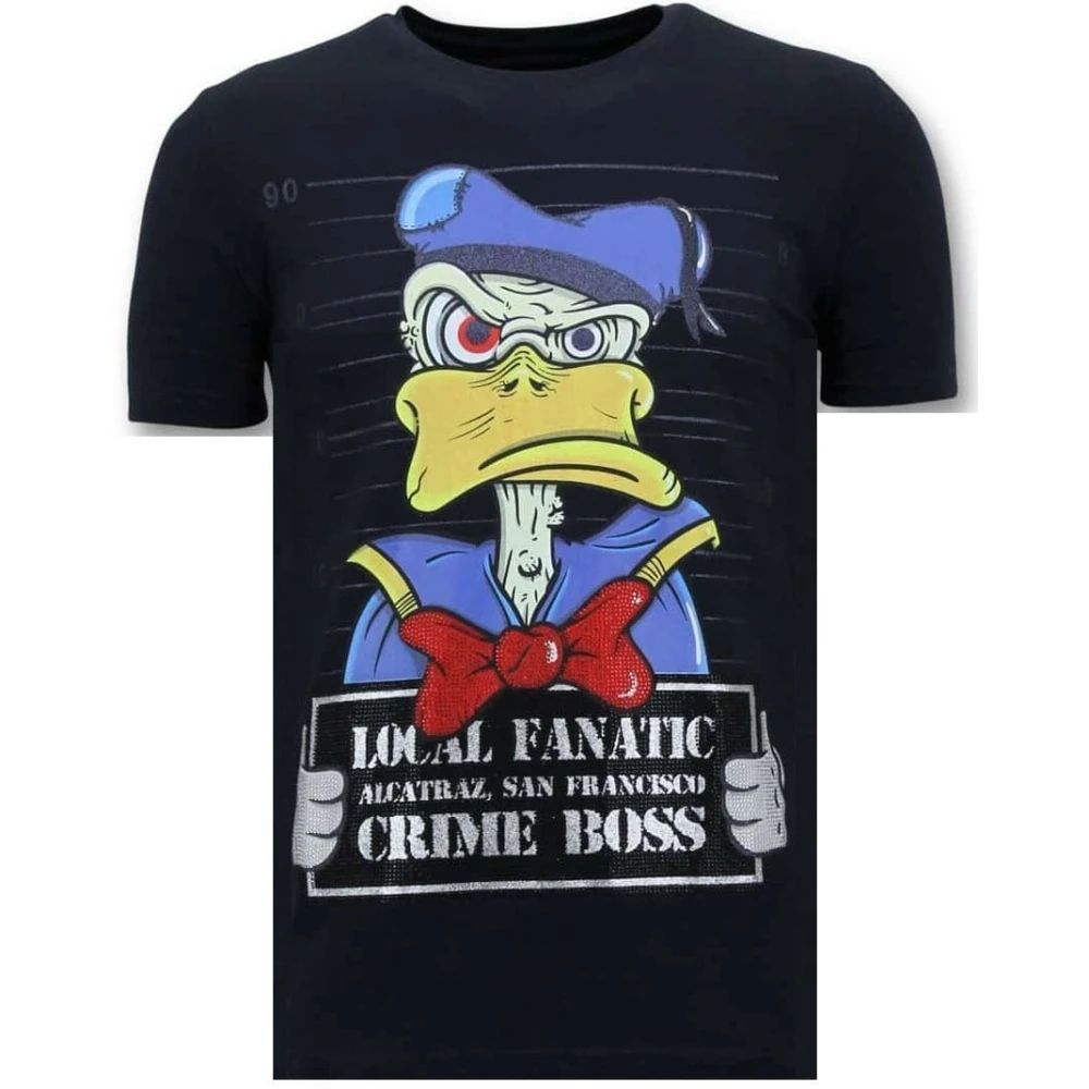 Local Fanatic Exklusiv Män T-shirt - Alcatraz Prisoner - 11-6385B Blue, Herr