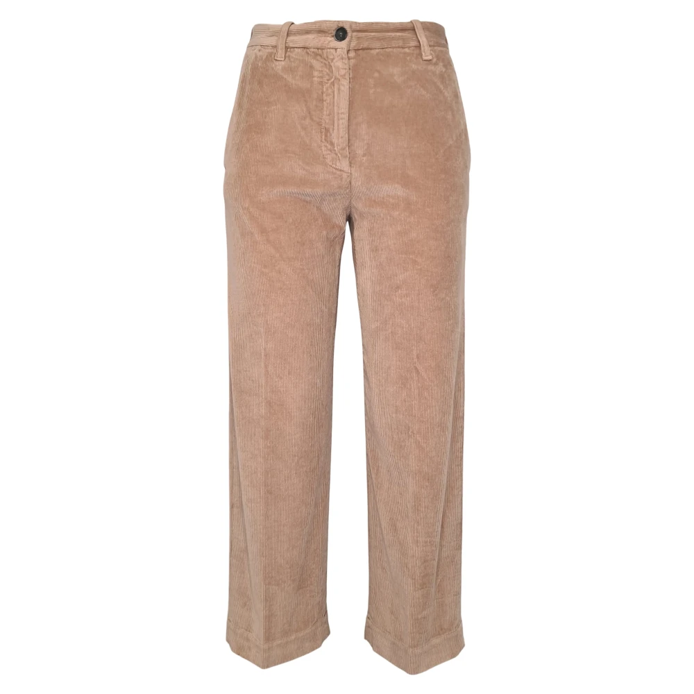 Nine In The Morning Fluwelen Wijde Corduroy Broek Pink Dames
